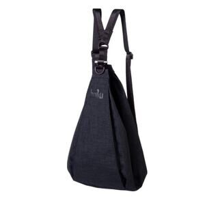 Haiku Crescent Sling Bag Black Crossbody Backpack Travel Eco Nylon Minimalist